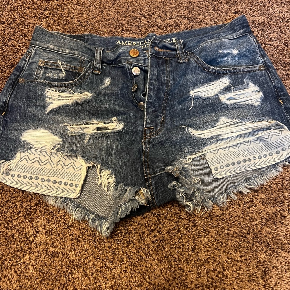 American Eagle High Rise Festival Shortie Size 8